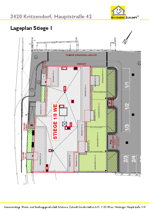 05 Lageplan Stiege 1 05 Lageplan Stiege 1