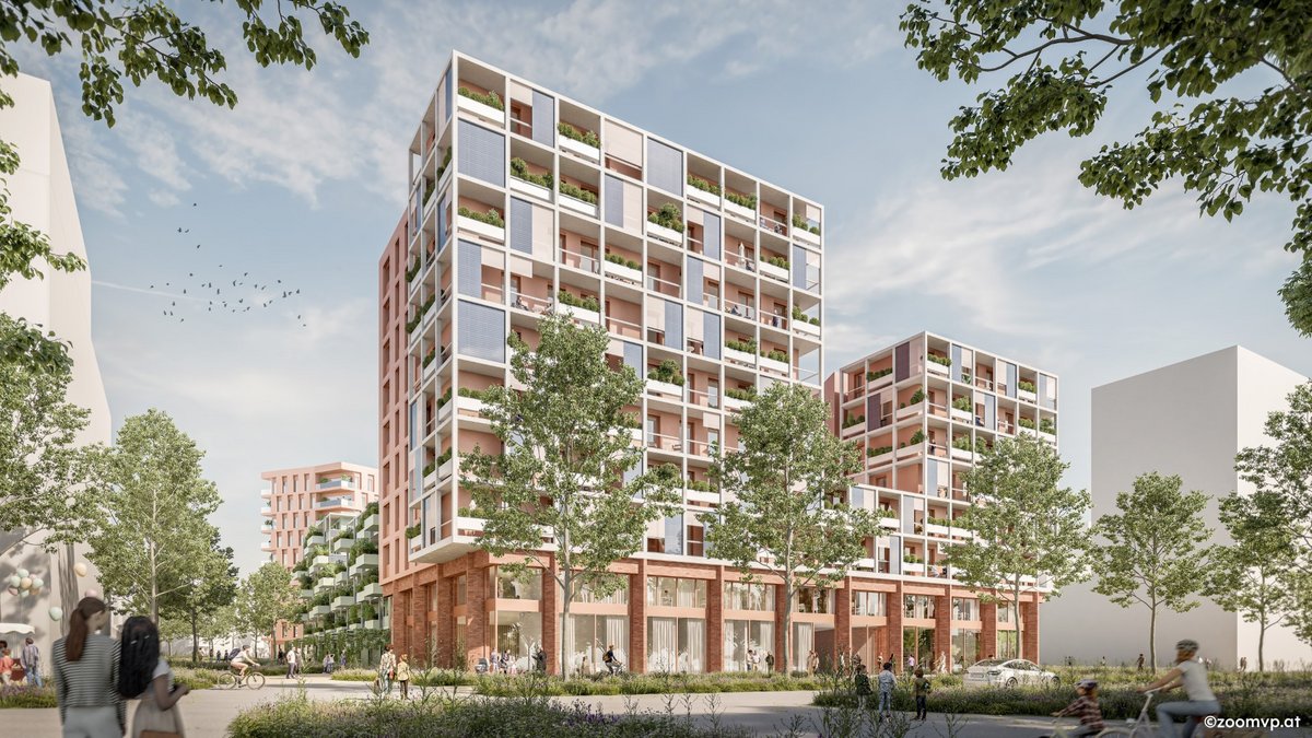 Seekarree Aspern Gebäude-Visualisierung Seekarree Aspern Gebäude-Visualisierung