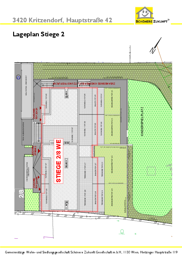 18 Lageplan Stiege 2 18 Lageplan Stiege 2