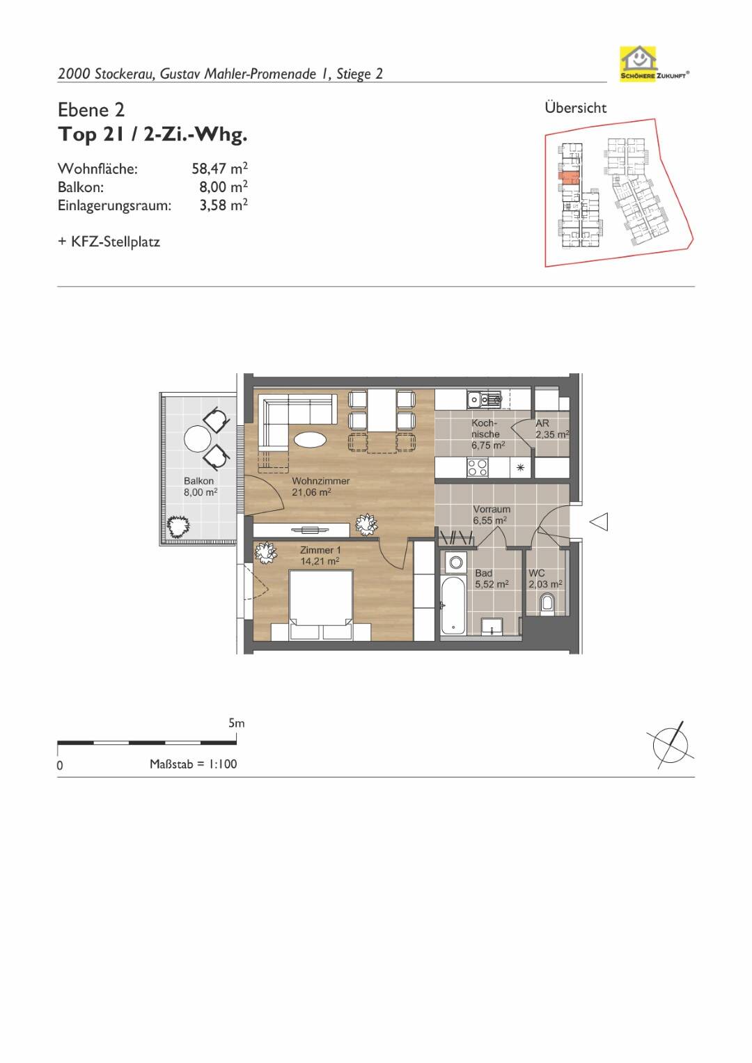 Grundriss TOP 21
