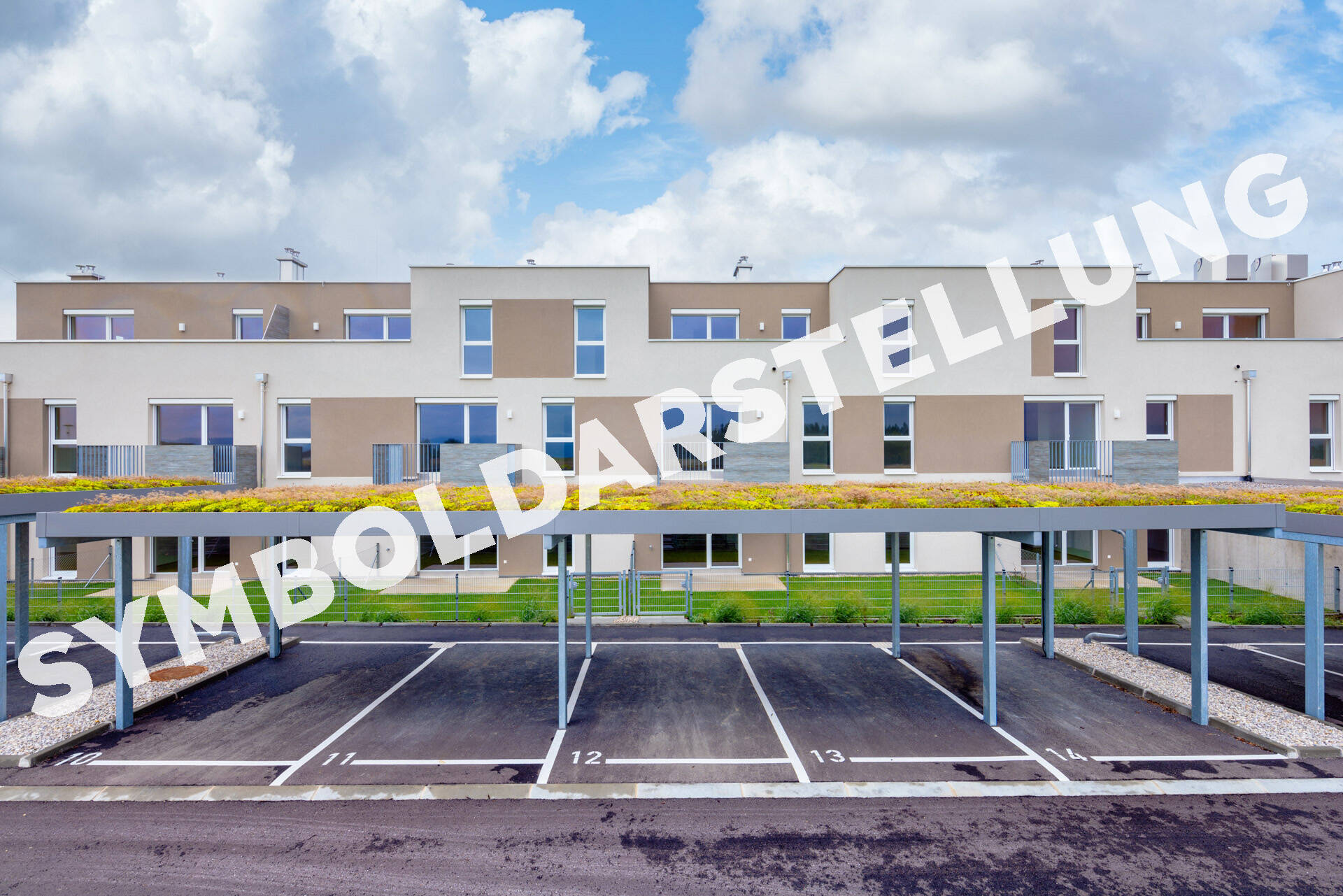 Carport-Symboldarstellung Carport-Symboldarstellung